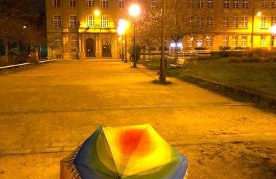 Parapluies by night