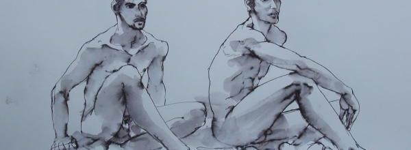 Lundi - Modèle masculin, deux poses