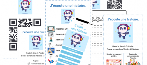 J'écoute une histoire.