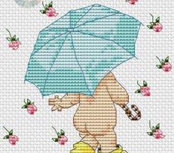 Pluie de roses.