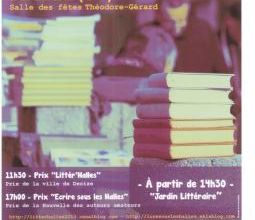 Salon Littér'Halles 2013 : Prix de la Nouvelle de la Ville de Decize