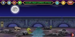 Escape from zombies attack