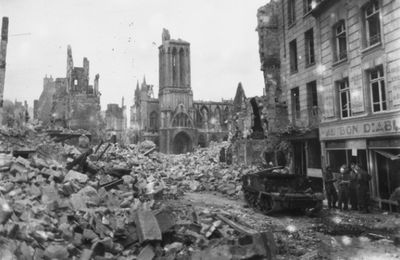  6 JUIN 1944 - CAEN -Chronologie de 72 jours de bombardements