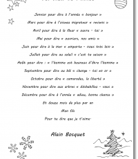 Les mois de l'année