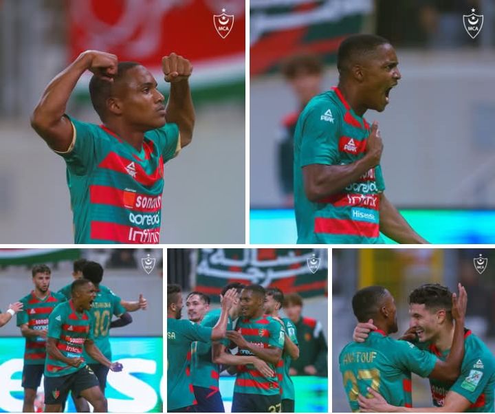 Mercredi 22.10.2025 MCA-Paradou AC 2-1 la joie du buteur Anatouf qui marque son 1er but en Seniors 