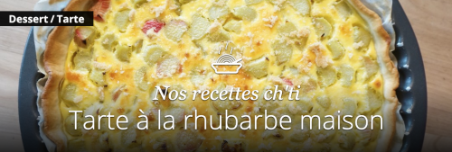 tarte à la rhubarbe maison
