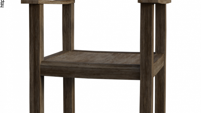 Tube de fauteuil en bois (image-render)