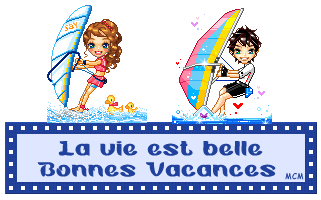 Gifs animés Bonnes Vacances