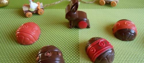 Les chocolats de Pâques cœur caramel beurre salé