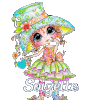 286 Fille au chapeau, blinkie, signature anime, gif anime
