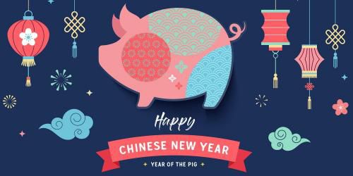 Le nouvel an chinois, l'année du cochon - Le lucky bambou