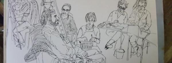 Scène d'atelier : Mise en place des personnages