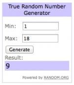 Résultats du giveaway !