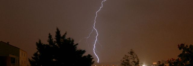 Gros orage sur Marseille