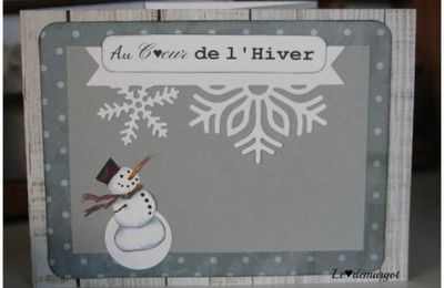 Carte accordéon et bonhommes de neige