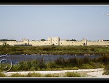 Aigues Mortes, vu des Salins du Midi...
