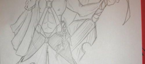 • Dessin homme + épée