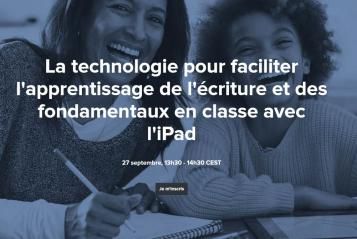  Apprentissage de l'écriture et des fondamentaux en classe avec l'iPad (aujourd'hui à 13 h 30)