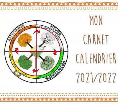 Carnet calendrier 2021/2022