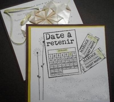 Carte réponse à une invitation