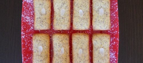 Financiers lemon curd / pavot