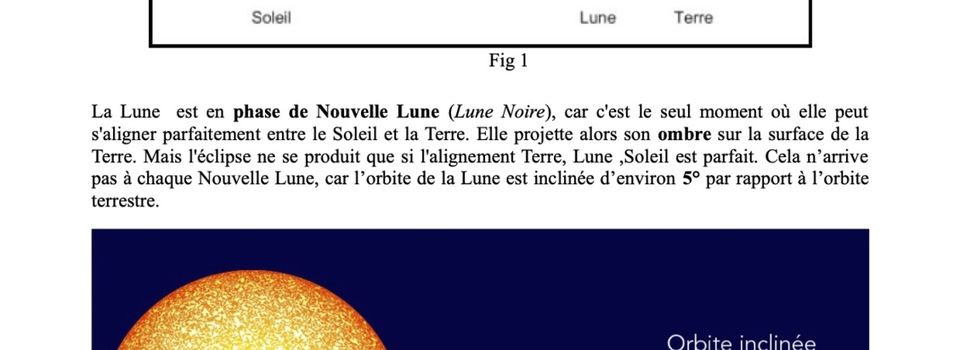 Comprendre les éclipses