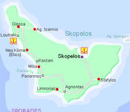 L' île de skopelos