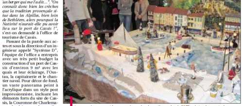 Cassis : La crèche "terriblement cassidenne" de l'office de tourisme