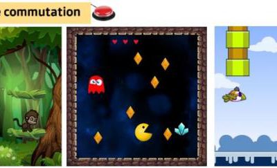 Comgames : nouveaux jeux simples accessibles par un contacteur