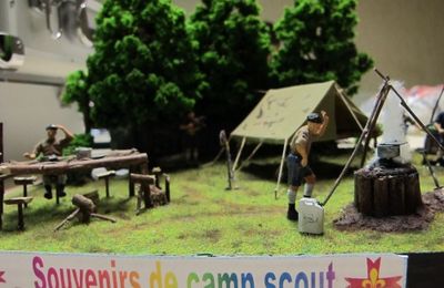 Maquettes des copains : le camp scout