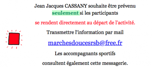   MARCHE DOUCE DU JEUDI 21 MARS  