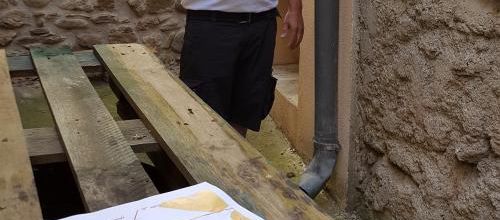 Relevés des passages des souterrains sous le Fort de Campagne sur Aude, le 17 juillet 2016. (Albert Fagioli)