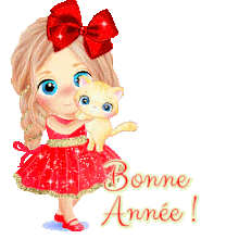 Carte de fin d' année, nouvel an, voeux,signature,blinkie