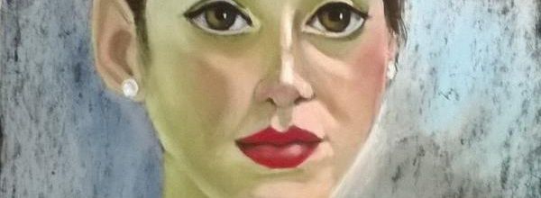 Lundi - Petit portrait aux pastels secs