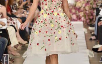 mode fashion flawers oscar de la renta