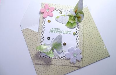 Carte anniversaire de mariage .