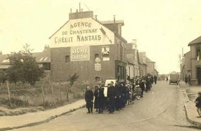 Procession pour les fêtes - Nantes-Chantenay - Fête du Père en 1931
