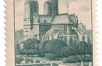 En souvenir ... CATHEDRALE NOTRE-DAME DE PARIS - n°776 YT - 1947