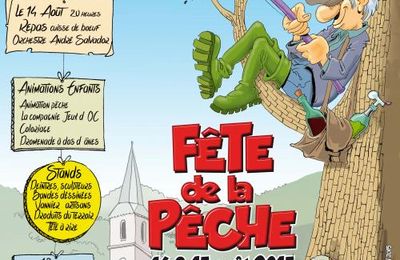 Projet d'affiche "Fête de la Pêche" à Fraïsse sur Agout