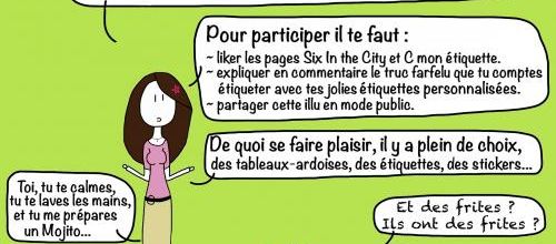 La tableau ardoise de C mon étiquette (concours inside)