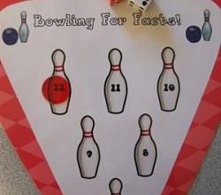 Associer les constellations aux chiffres écrits...