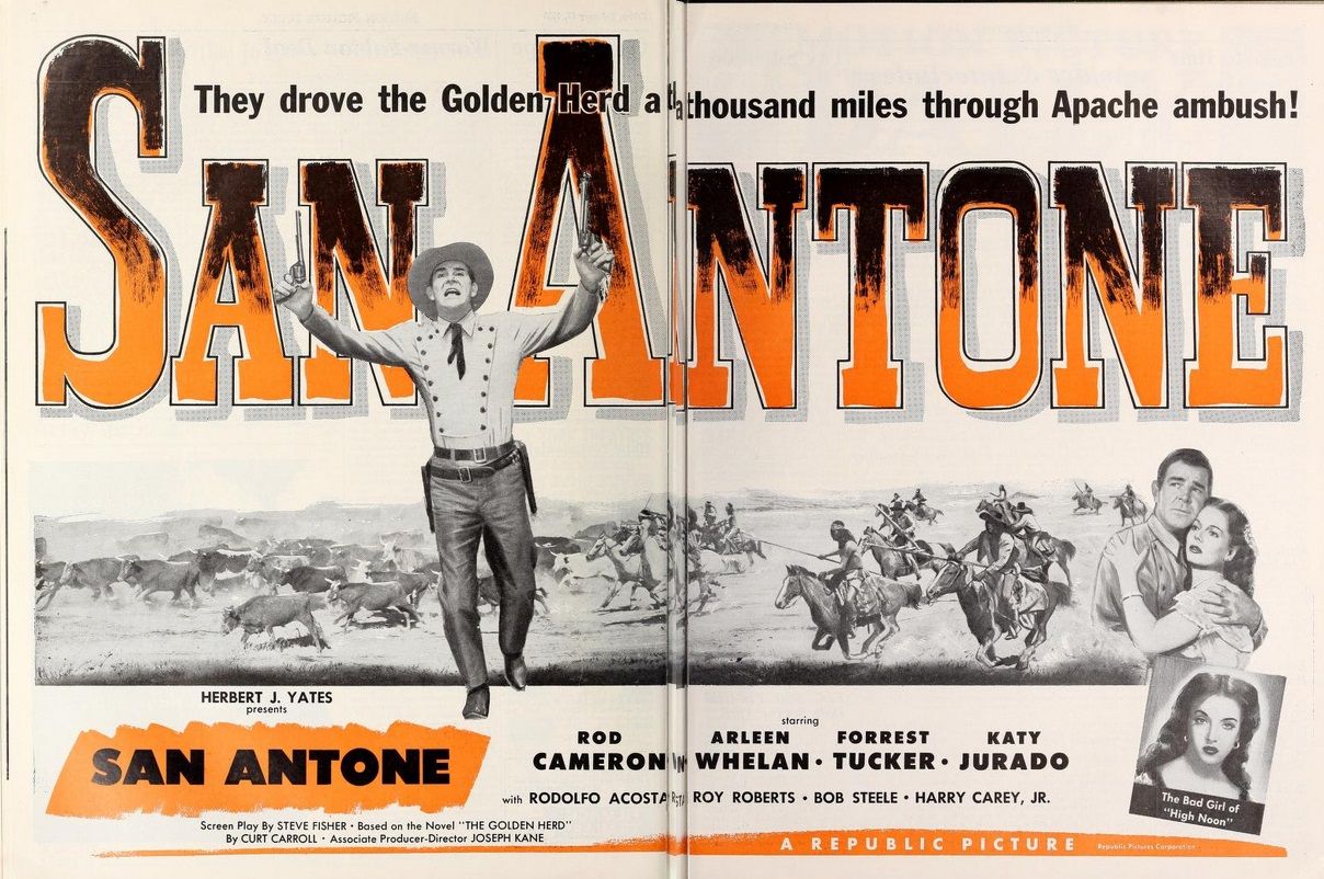 SAN ANTONE BOX OFFICE USA 1953