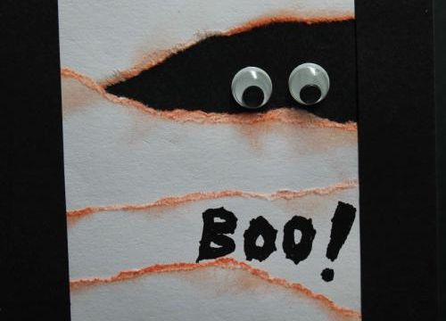 Une carte pour dire BOO !!!