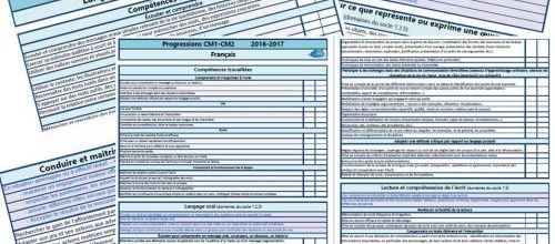 Préparation de rentrée - Progressions 2016
