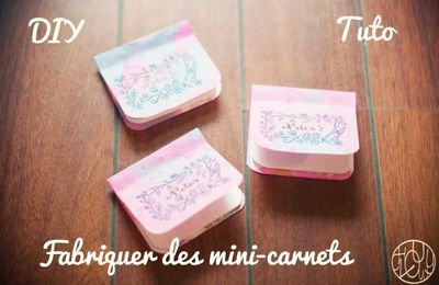 DIY - Tutoriel - Fabriquer un mini carnet
