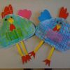Poules de Pâques rigolotes