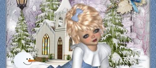  Enfant et neige .