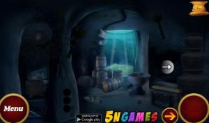 Blue treasury cave escape