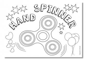 Coloriage -  hand spinner