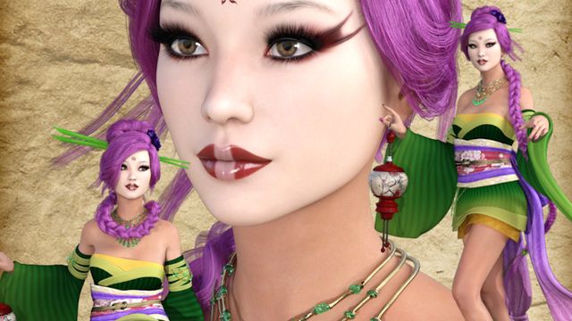 Ayato : 3 tubes de femme geisha fantastique